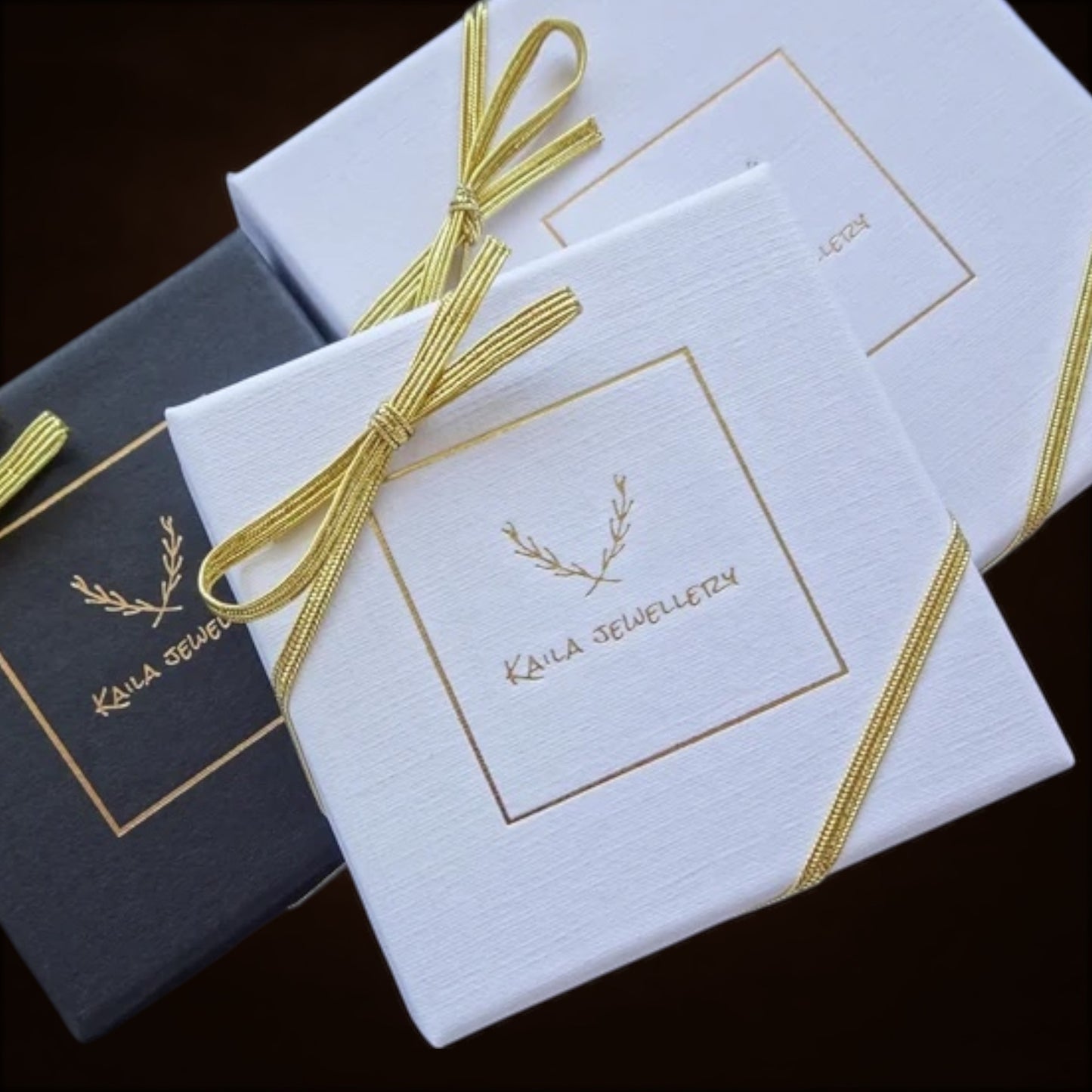 Two Tone Heart Dangle Earrings.