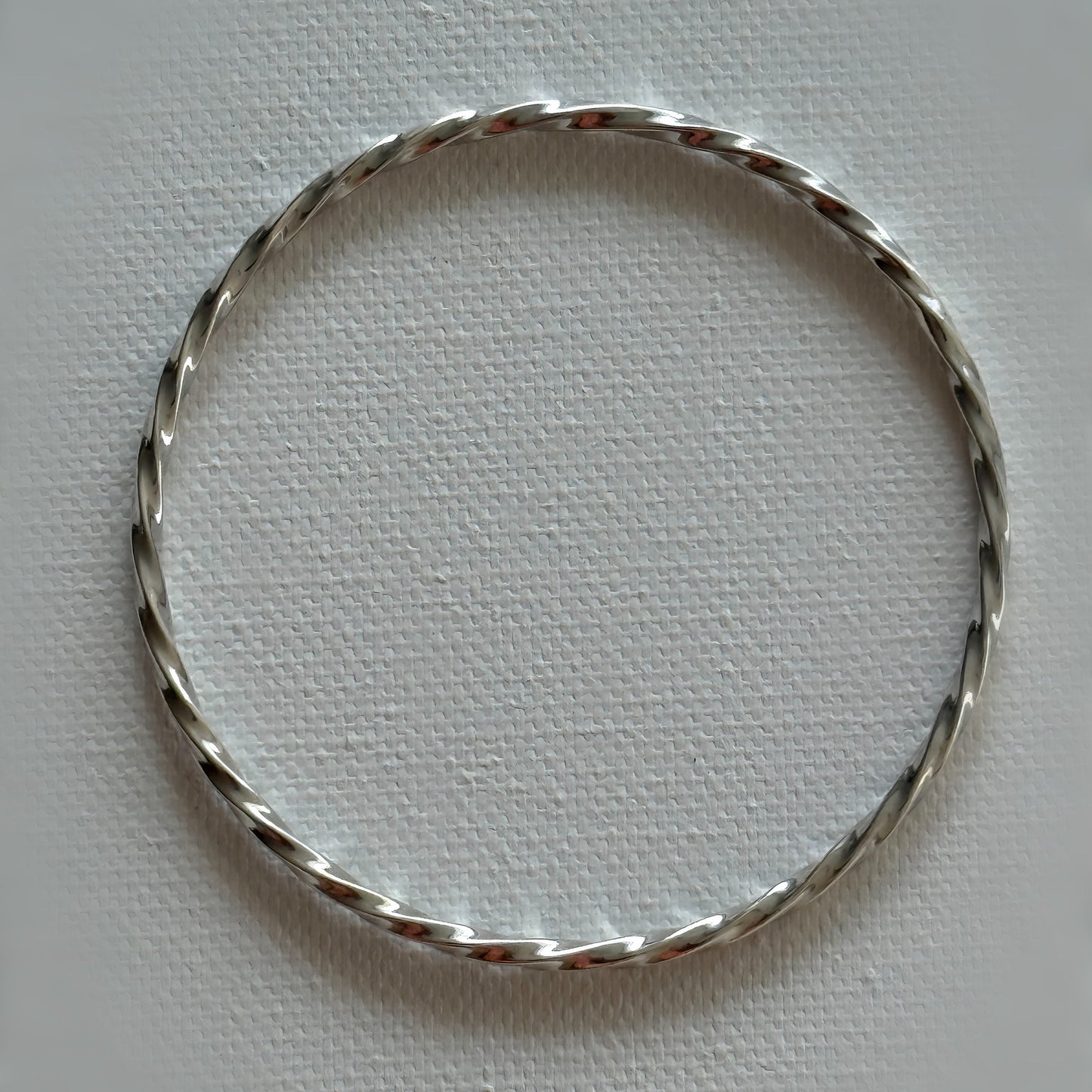 Twisted Sterling Silver Bangle