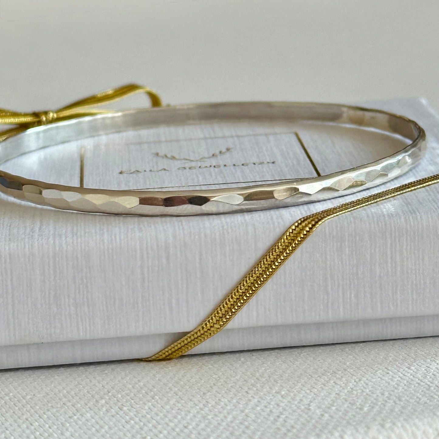 Sterling Silver Textured Bangle