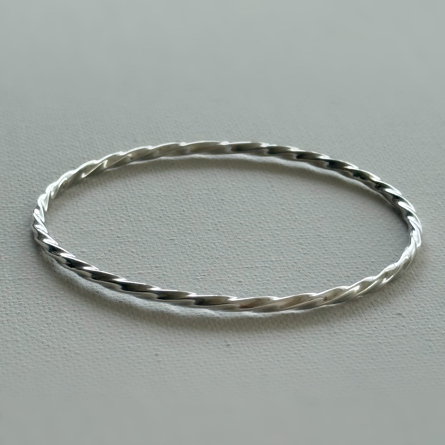 Twisted Sterling Silver Bangle