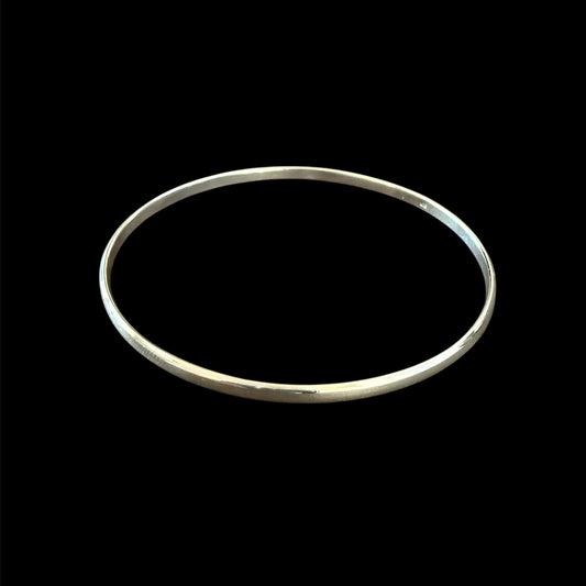 High Polished, Smooth Sterling Silver 3mm Bangle