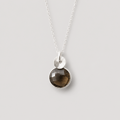 Sterling Silver Smoky Quartz Necklace