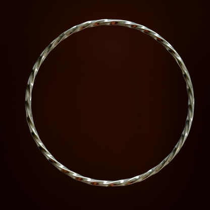 Twisted Sterling Silver Bangle