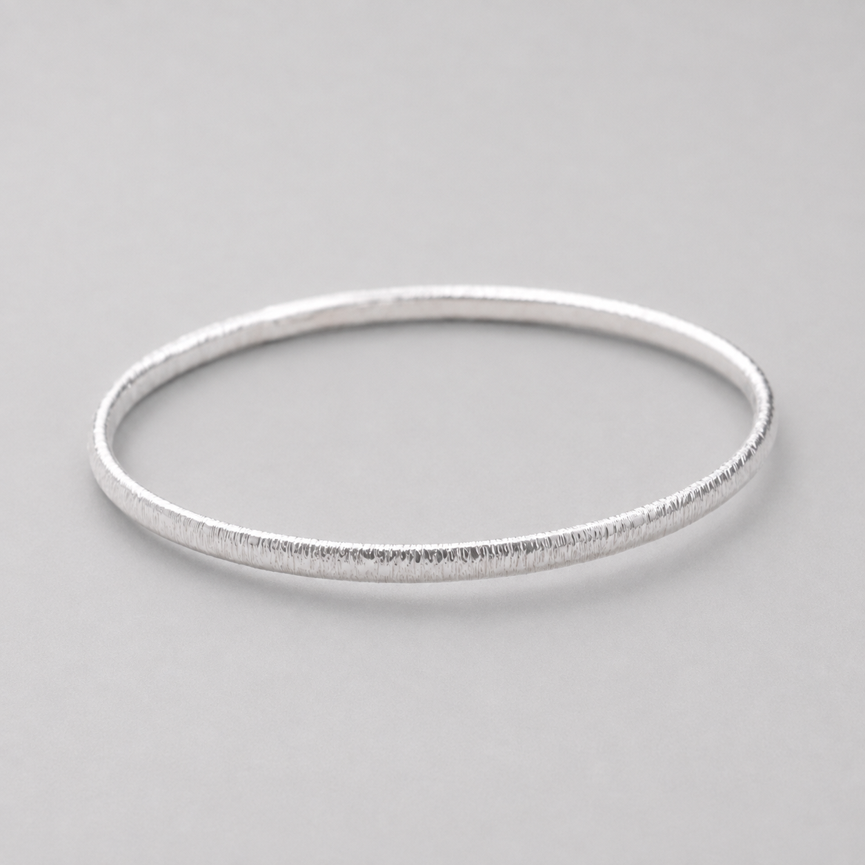 Hammered Sterling Silver Bangle Bracelet – Solid 925 Silver Stacking Bangle