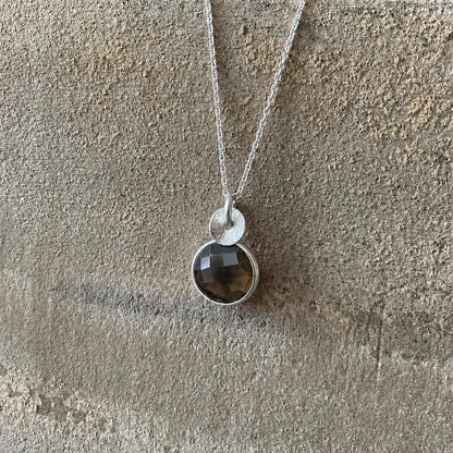 Sterling Silver Smoky Quartz Necklace