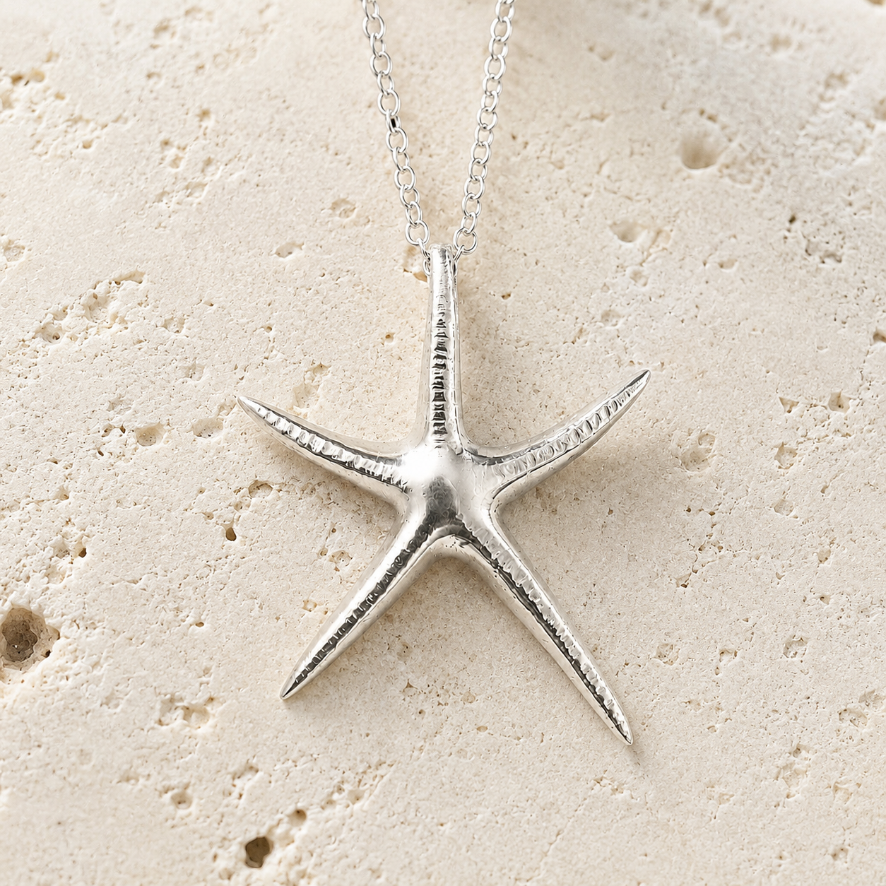 Sterling Silver Starfish Necklace