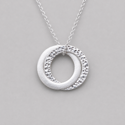 Sterling Silver Interlocking Circle Necklace