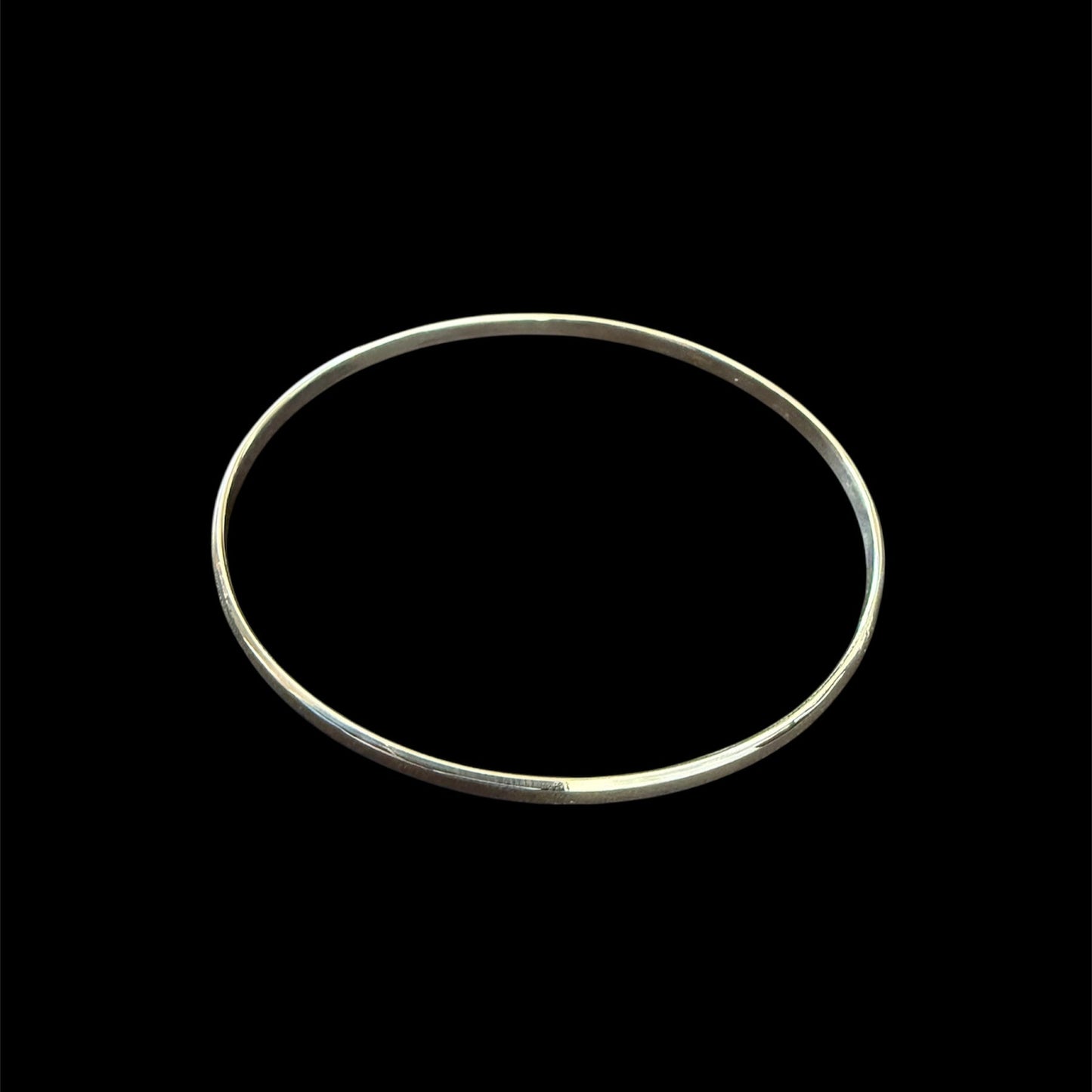 High Polished, Smooth Sterling Silver 3mm Bangle