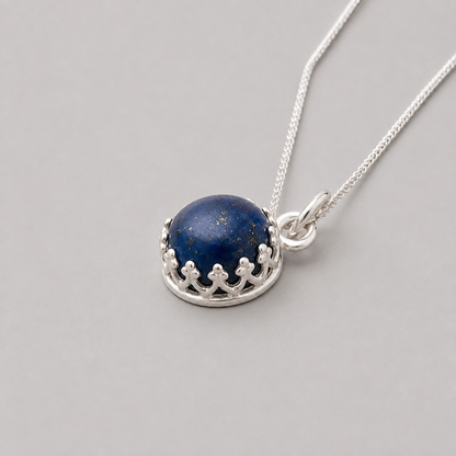 Sterling silver Lapis Lazuli necklace.