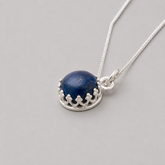 Sterling silver Lapis Lazuli necklace.