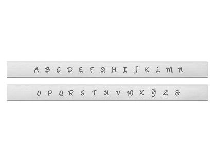 Personalised Sterling Silver Initial Hoop Earrings