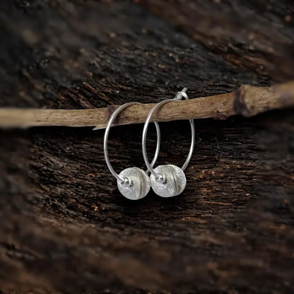 Sterling Silver Hoop Earrings.