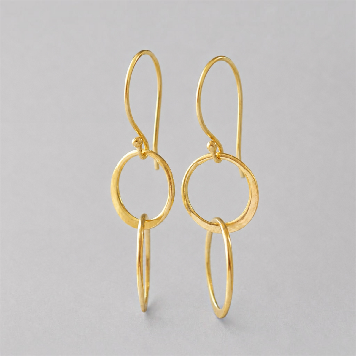Double circle earrings