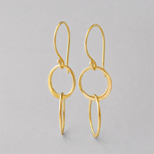 Double circle earrings