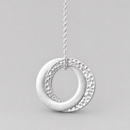 Sterling Silver Interlocking Circle Necklace