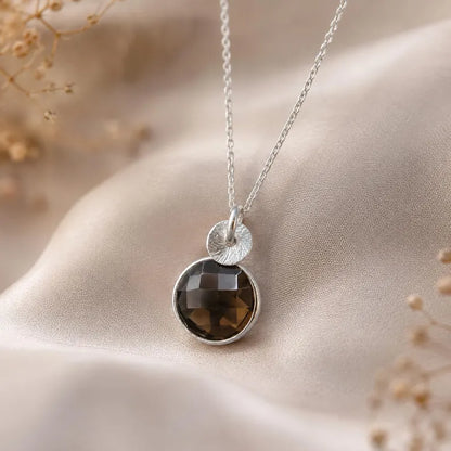 Sterling Silver Smoky Quartz Necklace