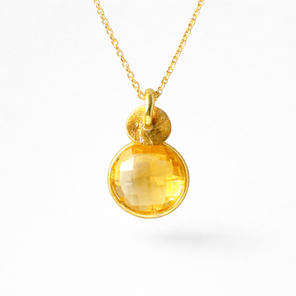 Citrine Gold Vermeil Necklace