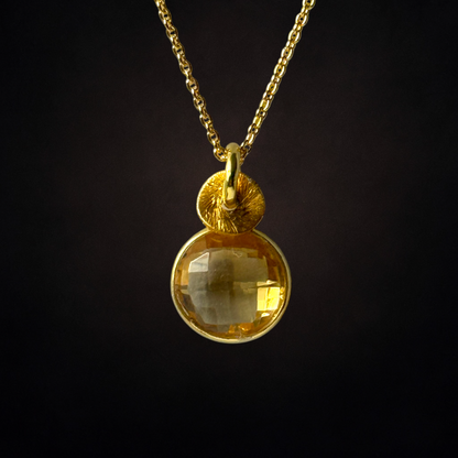 Citrine Gold Vermeil Necklace