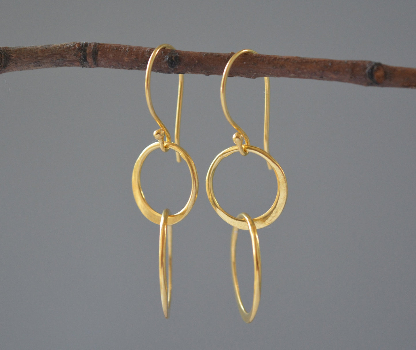 Double circle earrings