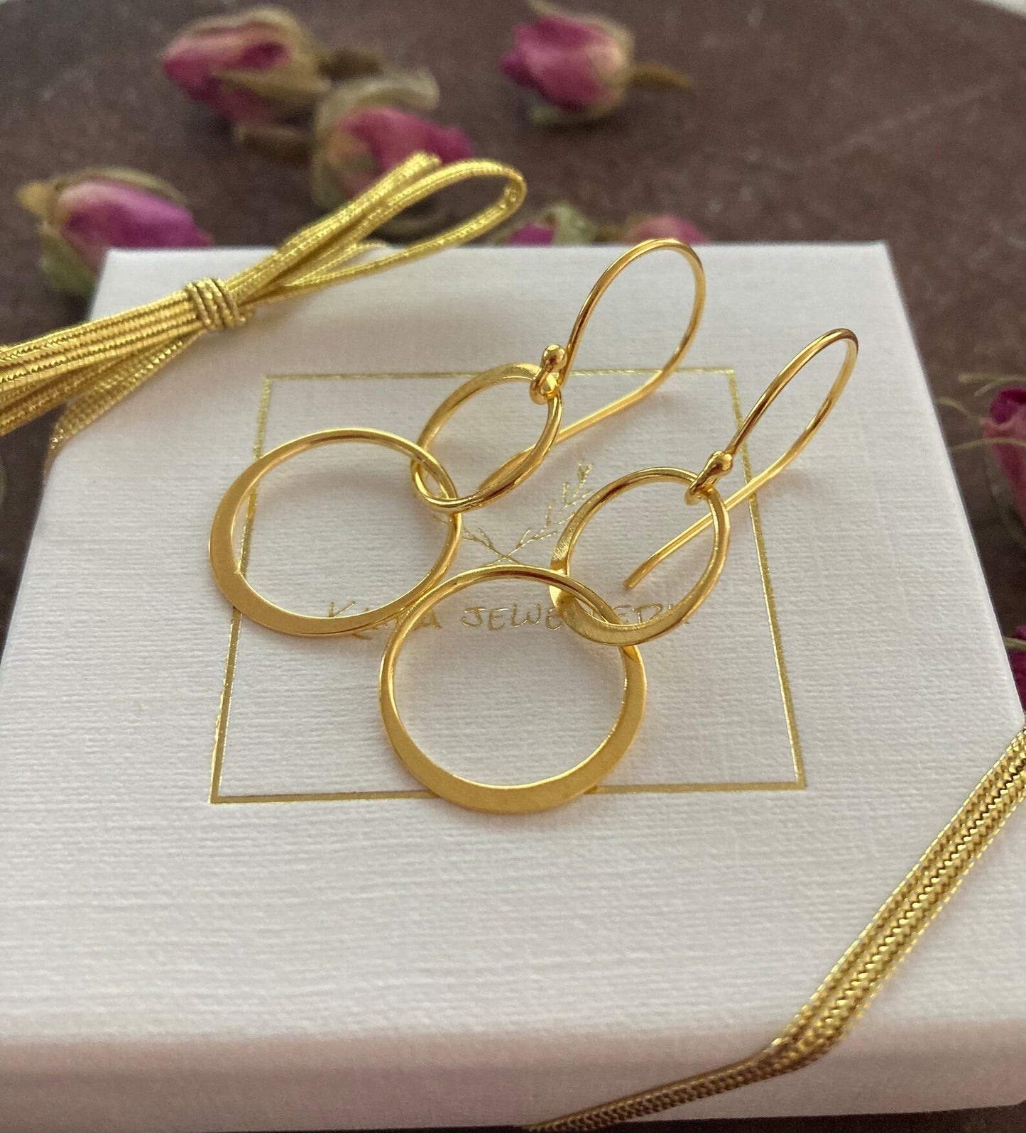 Double circle earrings